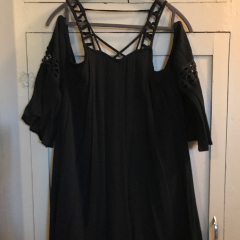 Black mini dress